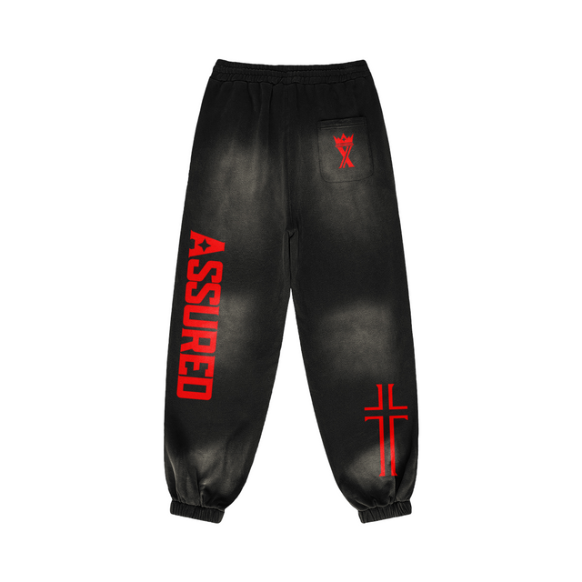 REST ASSURED FADED SWEATPANTS